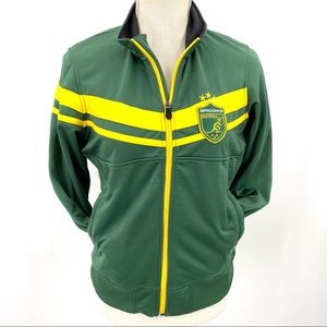 Brook Australia green and gold track jacket